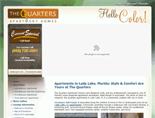 Tablet Screenshot of liveatthequarters.com